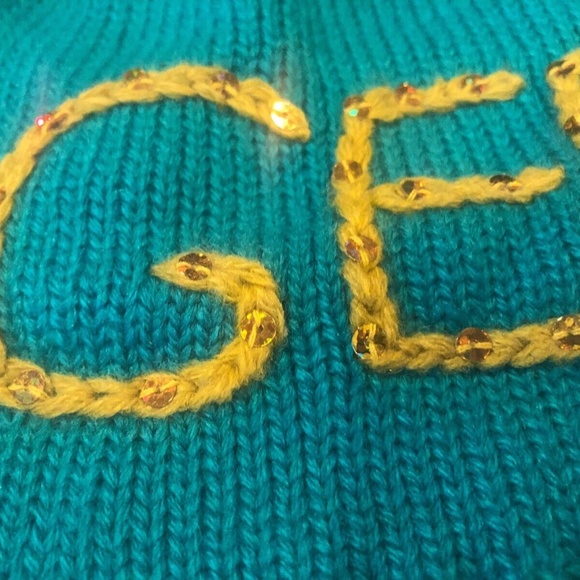 3 For $15Made Of Me Girls Green/Yellow Geek /Chic Sequin Dangling Pom Pom Beanie - Picture 7 of 10